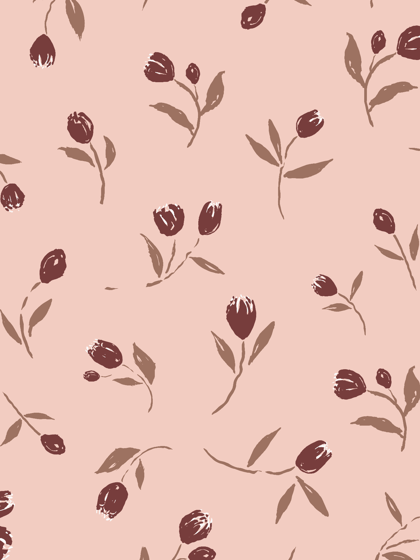 Wild Tulips floral pattern from the Atelier Botanique Vintage Bloom collection by Moonsoon Patterns