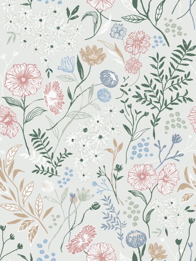 Moonsoon Patterns Gathered Garden