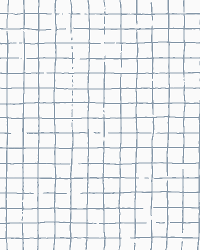 Classic hand-drawn check pattern in soft blue and cream