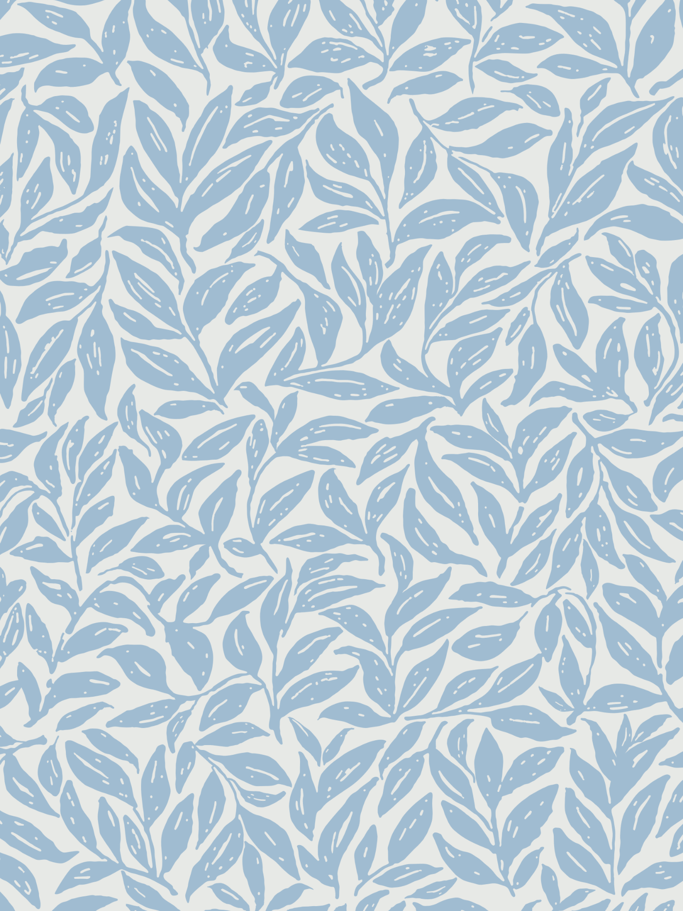 Leaf Garden hand-painted botanical pattern by Moonsoon Patterns