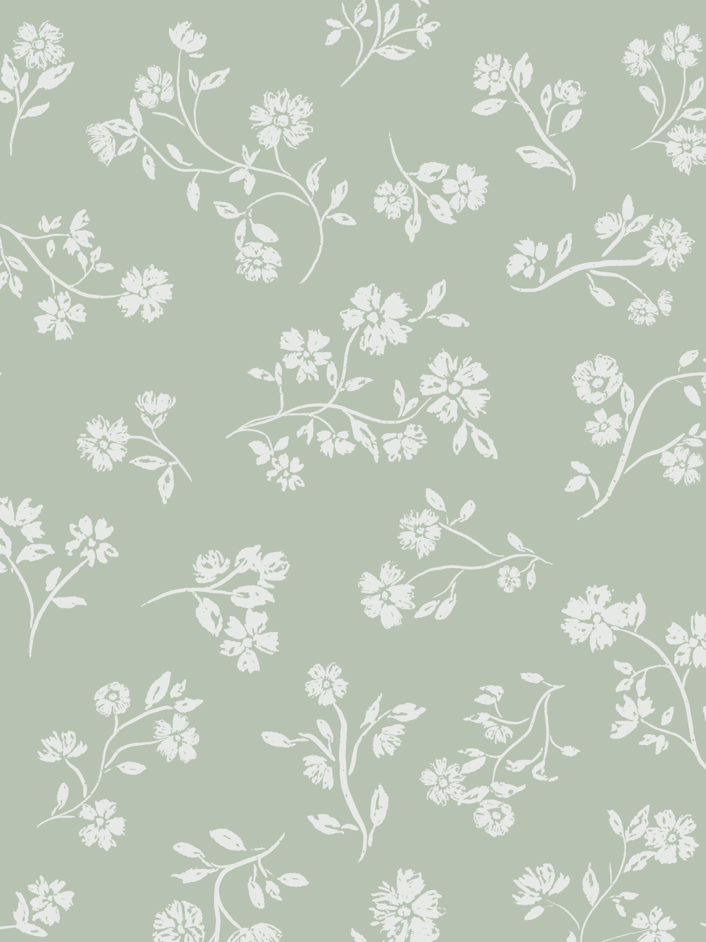 Winding Blossoms floral pattern from the Quiet Bloom collection by Moonsoon Patterns